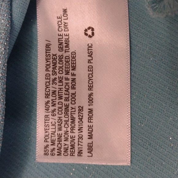 NWT Wild Fable Aqua Sparkle Mini Dress - Size XS / XL - Picture 6 of 7